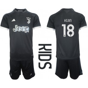 Juventus Moise Kean #18 Rezervni Dres za Dječji 2023-24 Kratak Rukavima (+ kratke hlače)